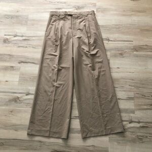 Zara Tan Wide Leg Pants